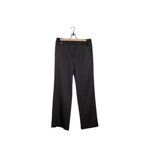 Larry Levine Stretch Wide Leg Pin Stripe Dress Pants Trousers Size 10